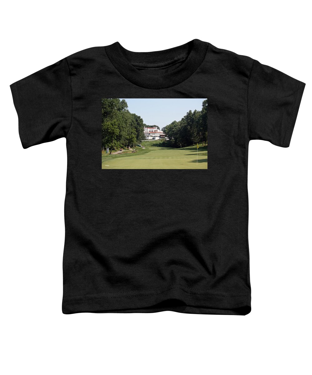 Congressional Toddler T-Shirt featuring the photograph Congressional Blue Course - Par 5 11th by Ronald Reid