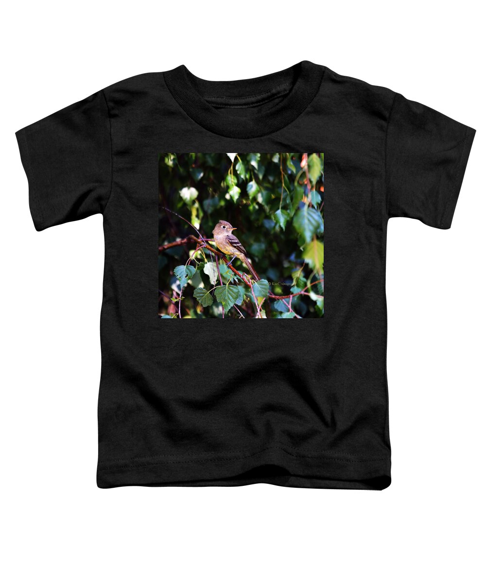 Bird Toddler T-Shirt featuring the photograph Cordilleran Flycatcher by Kae Cheatham