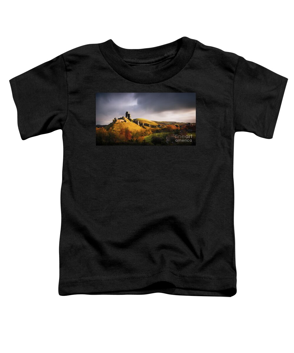 Svetlana Sewell Toddler T-Shirt featuring the photograph Corfe Castle by Svetlana Sewell