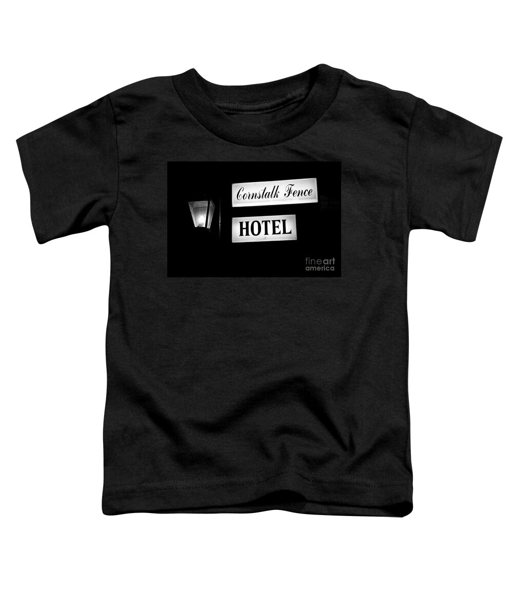 New Orleans Toddler T-Shirt featuring the photograph Cornstalk Fence Hotel by Leslie Leda