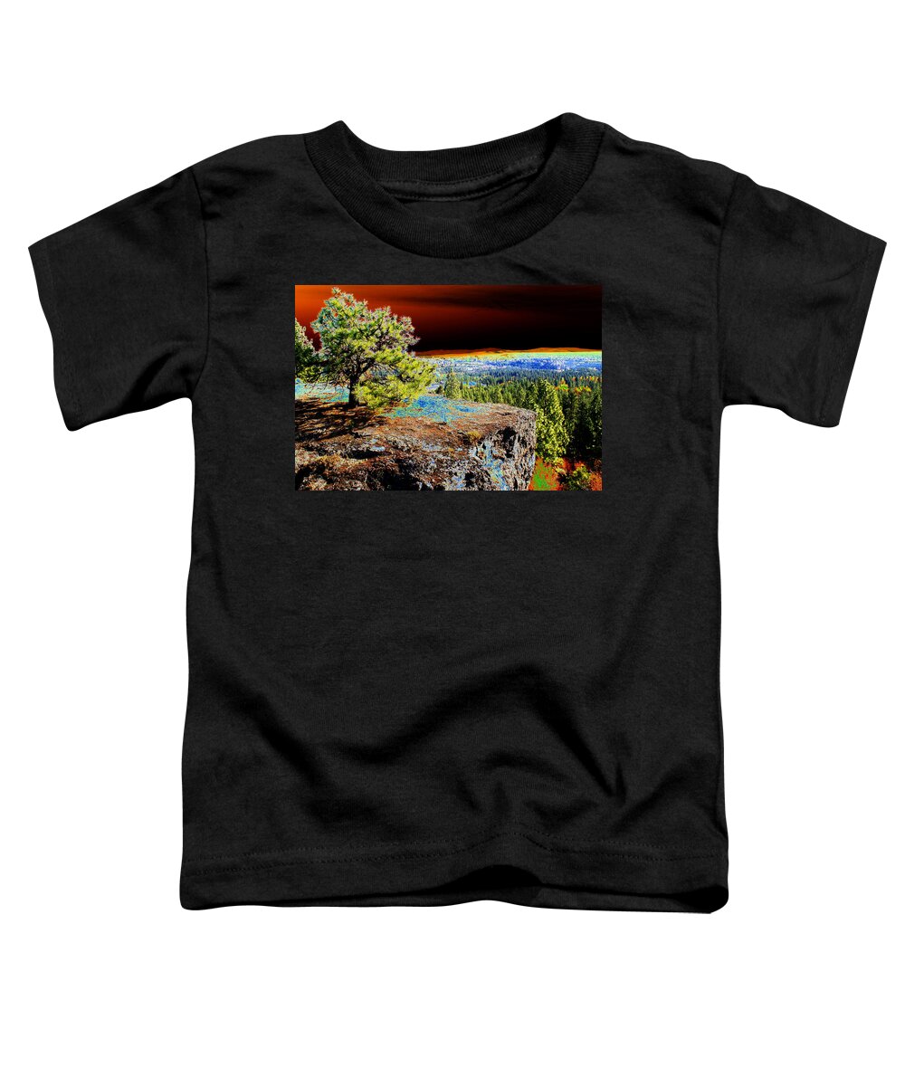 Photo Art Toddler T-Shirt featuring the photograph Cosmic Spokane Rimrock by Ben Upham III