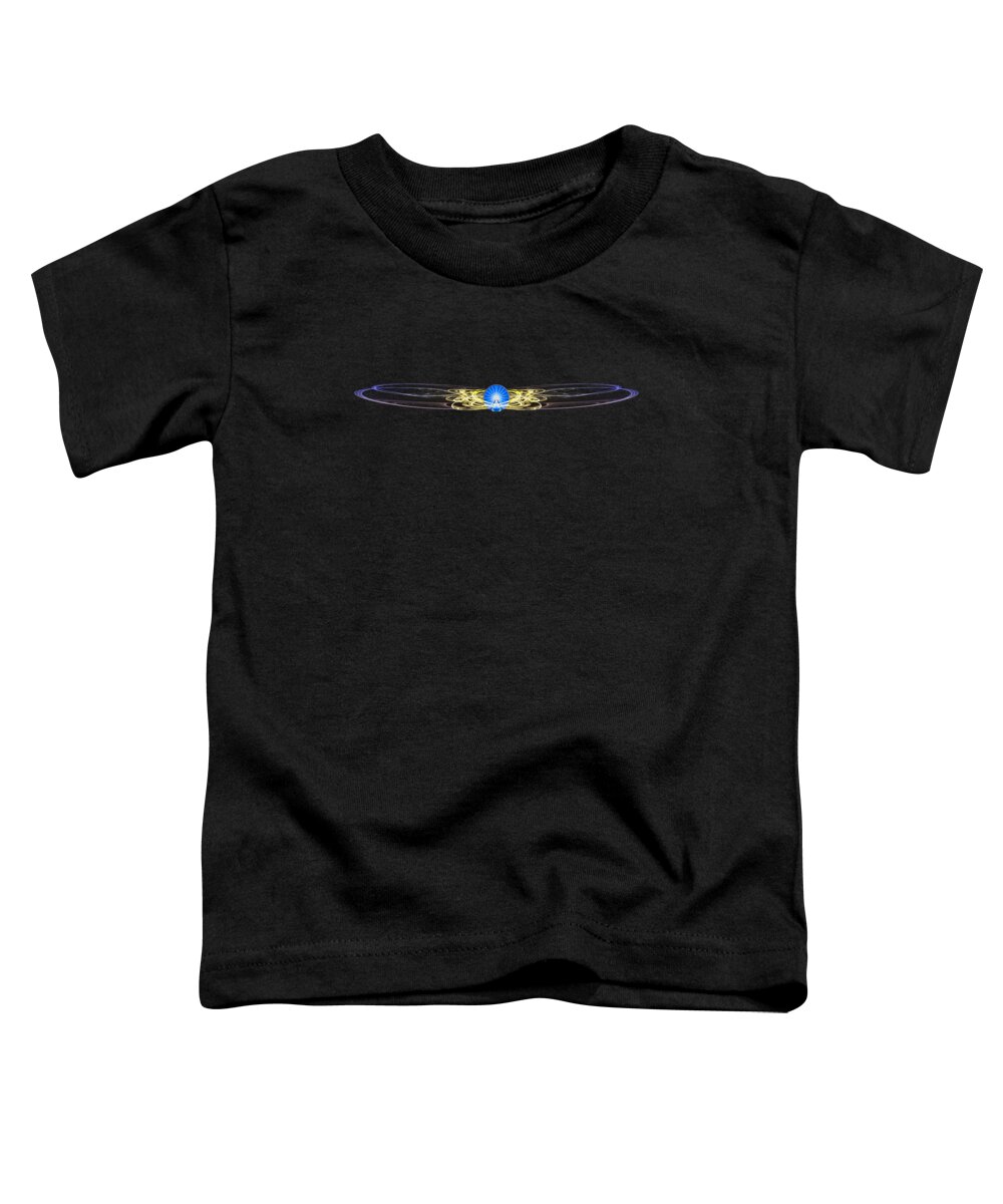 Physics Toddler T-Shirt featuring the digital art Cosmic Wheel Rays by Pelo Blanco Photo