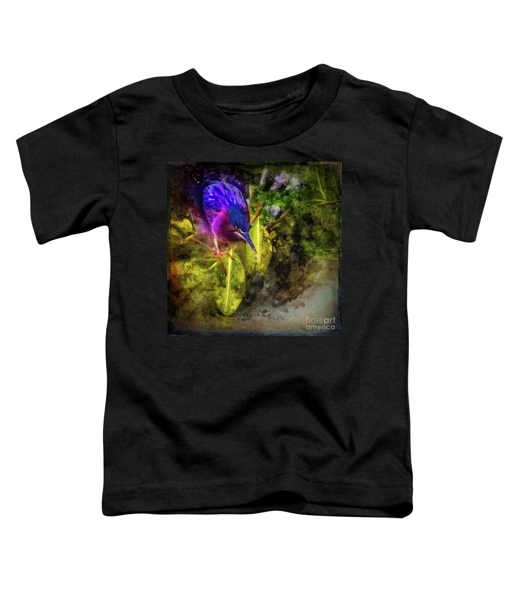Costa Rica Toddler T-Shirt featuring the photograph Costa Rican Heron by Doug Sturgess