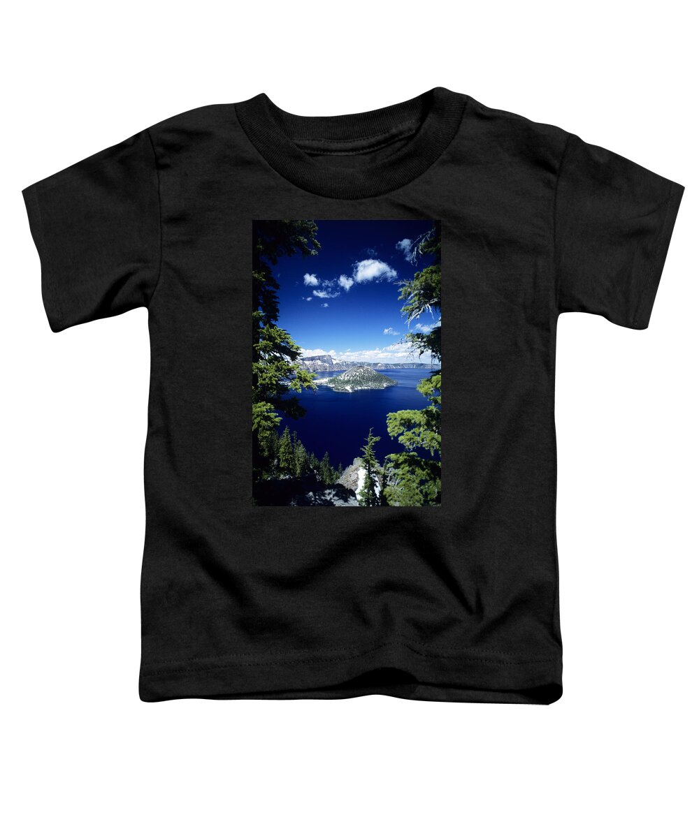 Allan Seiden Toddler T-Shirt featuring the photograph Crater Lake by Allan Seiden - Printscapes