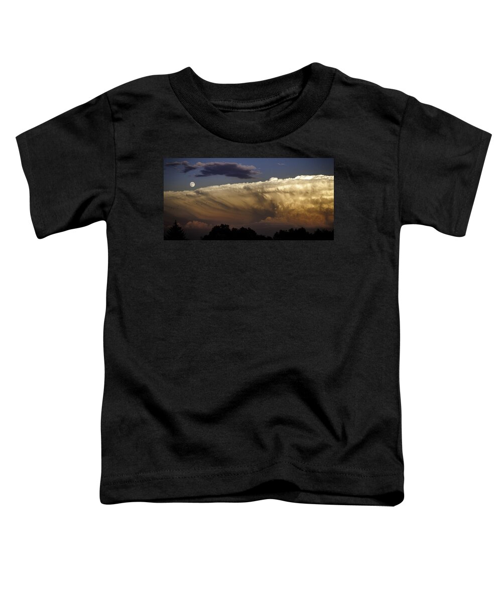 Cumulonimbus Cloud Toddler T-Shirt featuring the photograph Cumulonimbus at Sunset by Jason Moynihan