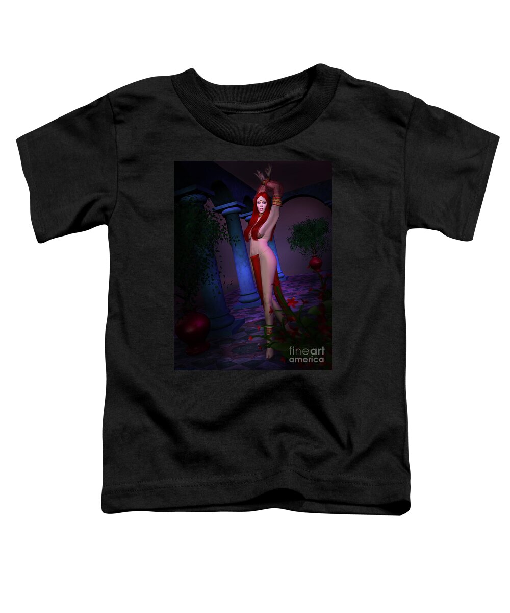 Dancing In The Moonlight Toddler T-Shirt featuring the digital art Dancing In The Moonlight by Dorothy Lee