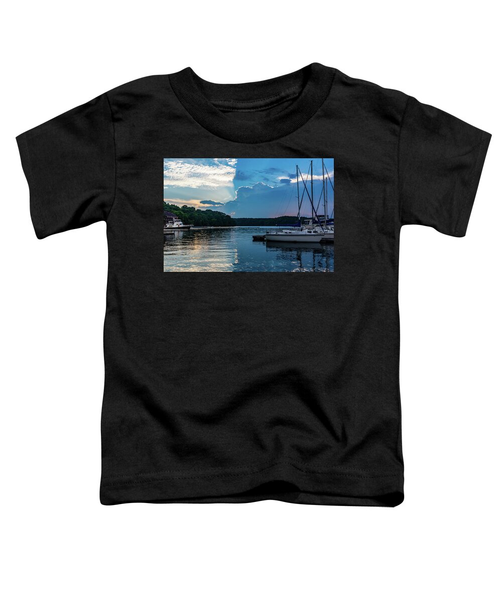 Sunset Toddler T-Shirt featuring the photograph Day/NIght by Jack Peterson
