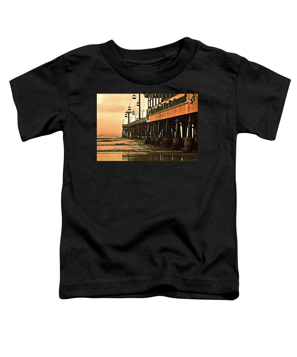 Daytona Beach Pier Toddler T-Shirt featuring the photograph Daytona Beach Pier by Carolyn Marshall