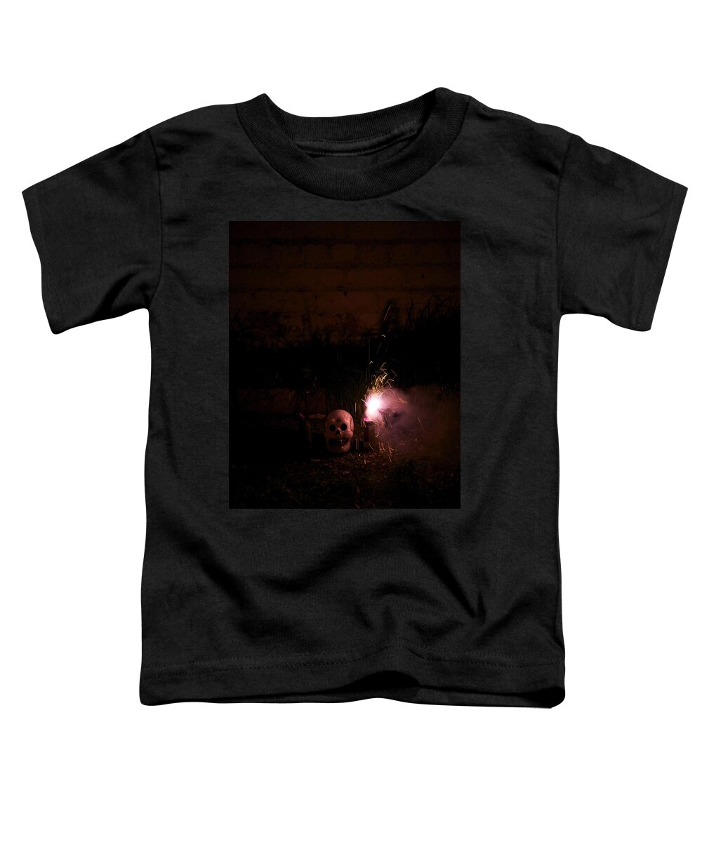 Skulls Toddler T-Shirt featuring the photograph Dead of night by Christopher Rowlands