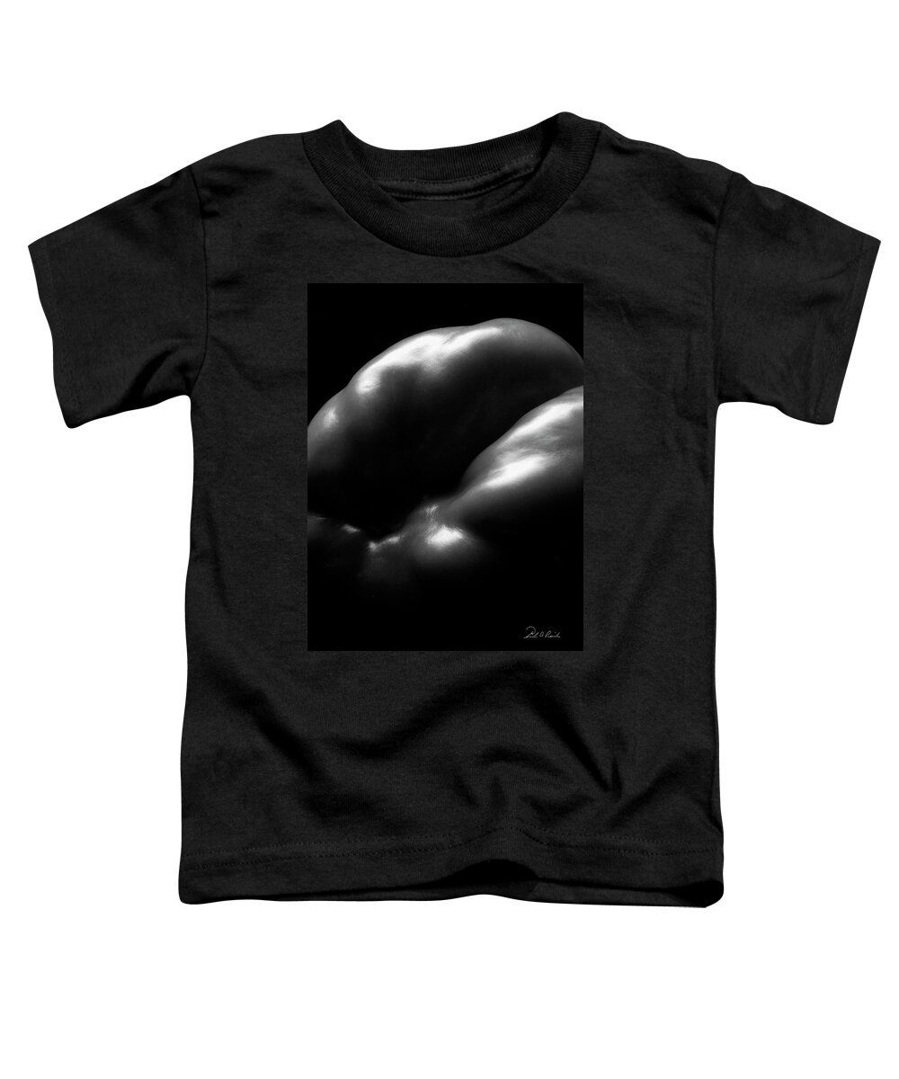 Black & White Toddler T-Shirt featuring the photograph Delicate by Frederic A Reinecke