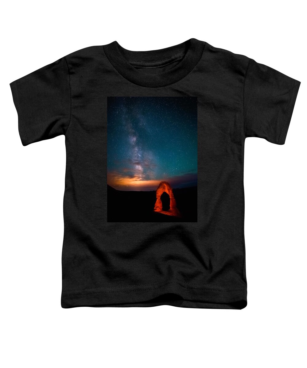 Milky Way Toddler T-Shirt featuring the photograph Delicate Galaxies by Darren White