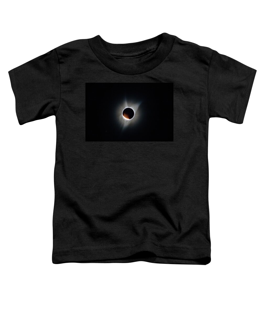 Solar Eclipse Toddler T-Shirt featuring the photograph Diamond Ring by Ralf Rohner