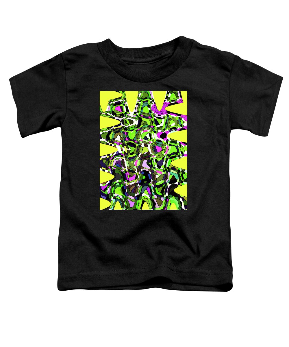 Digital Glass Work Abstract Toddler T-Shirt featuring the digital art Digital Glass Work Abstract by Tom Janca
