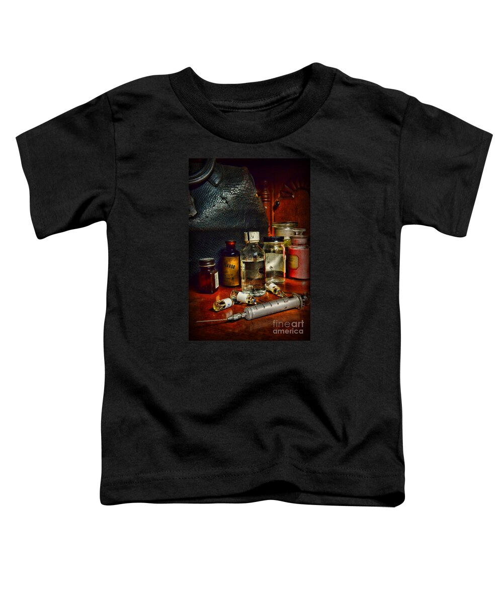 Paul Ward Toddler T-Shirt featuring the photograph Doctor - The House Call	 by Paul Ward