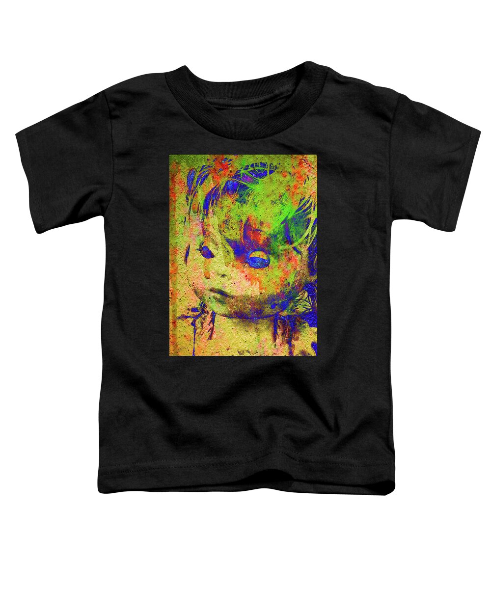 Babe Toddler T-Shirt featuring the photograph Doll Q1 by Char Szabo-Perricelli