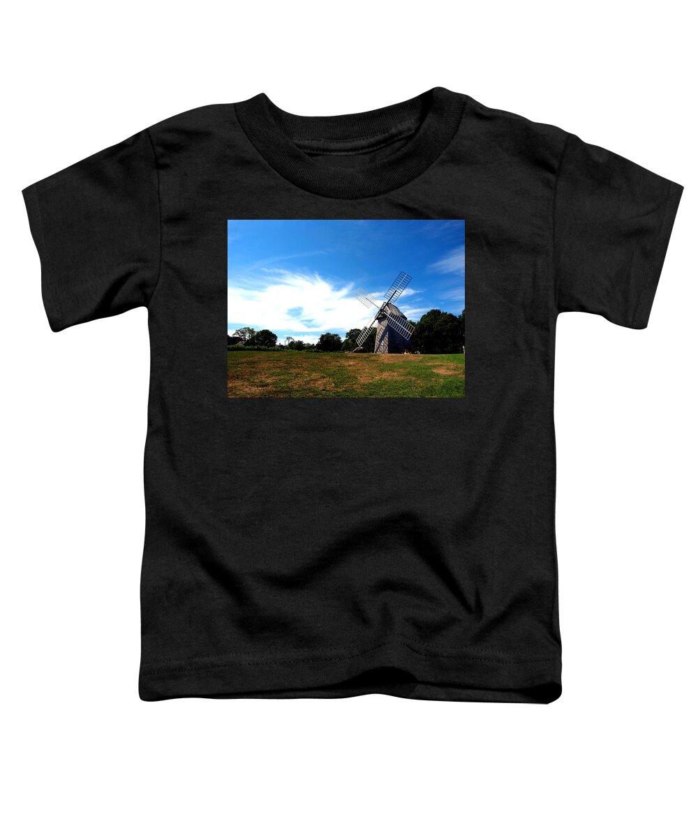 Windmill Toddler T-Shirt featuring the photograph Don Quiotes Dragon by Bruce Gannon