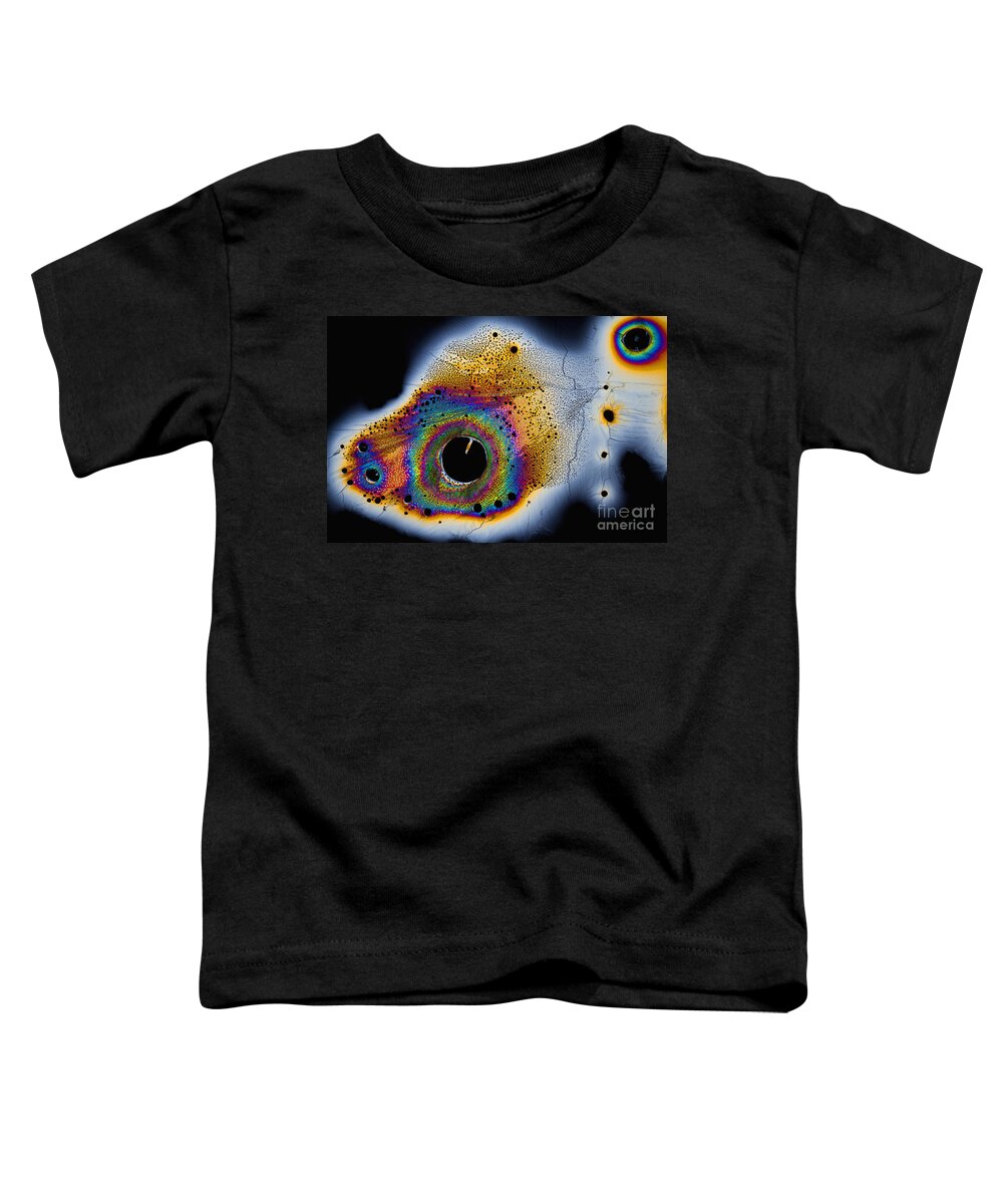 Addiction Toddler T-Shirt featuring the photograph Dopamine Hydrochloride, Polarized Lm by Antonio Romero