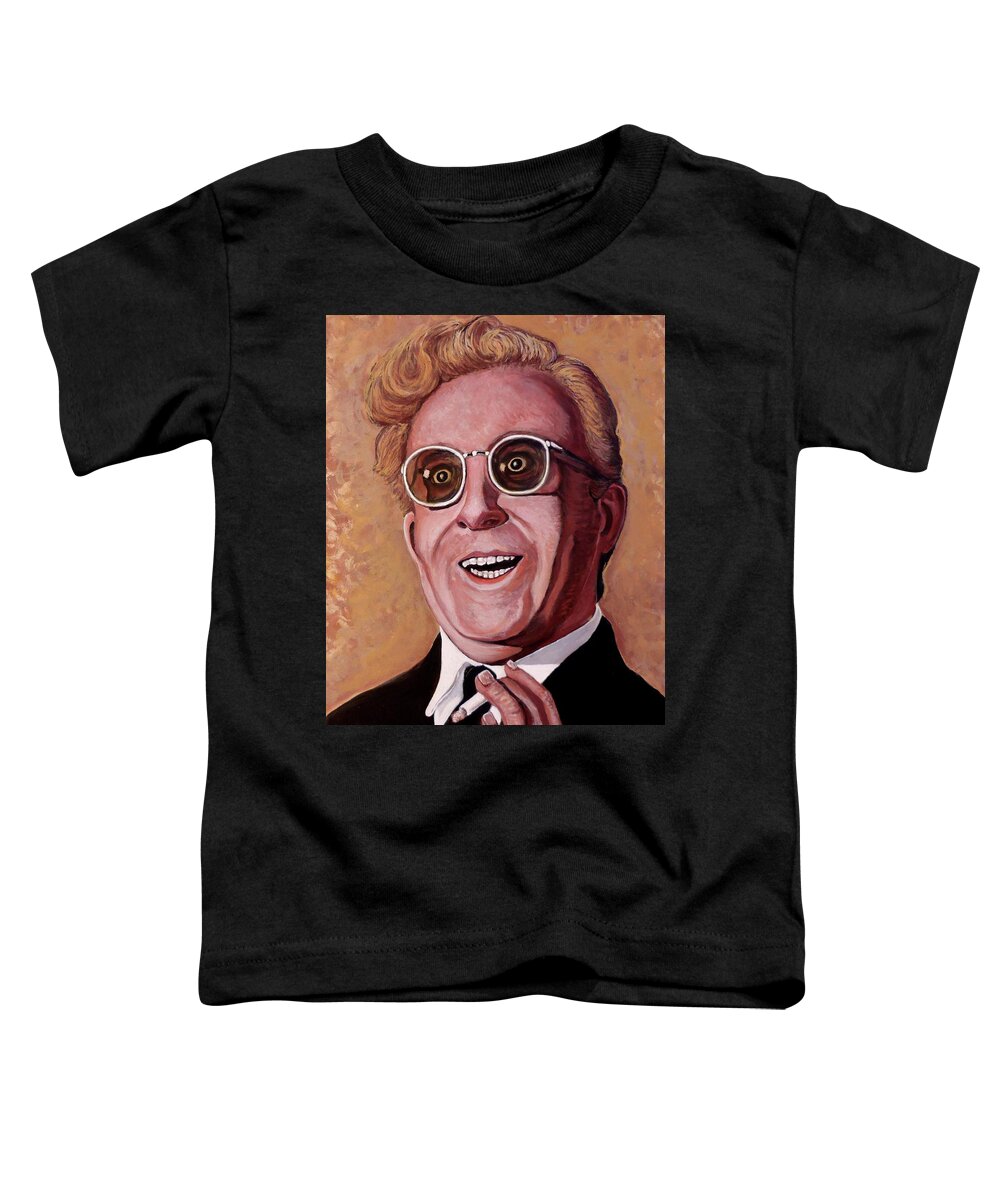 Dr Strangelove Toddler T-Shirt featuring the painting Dr. Strangelove 3 by Tom Roderick