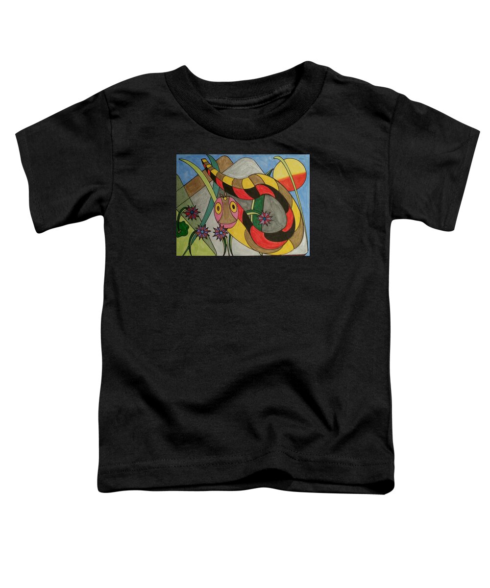 Geometric Art Toddler T-Shirt featuring the glass art Dream 142 by S S-ray