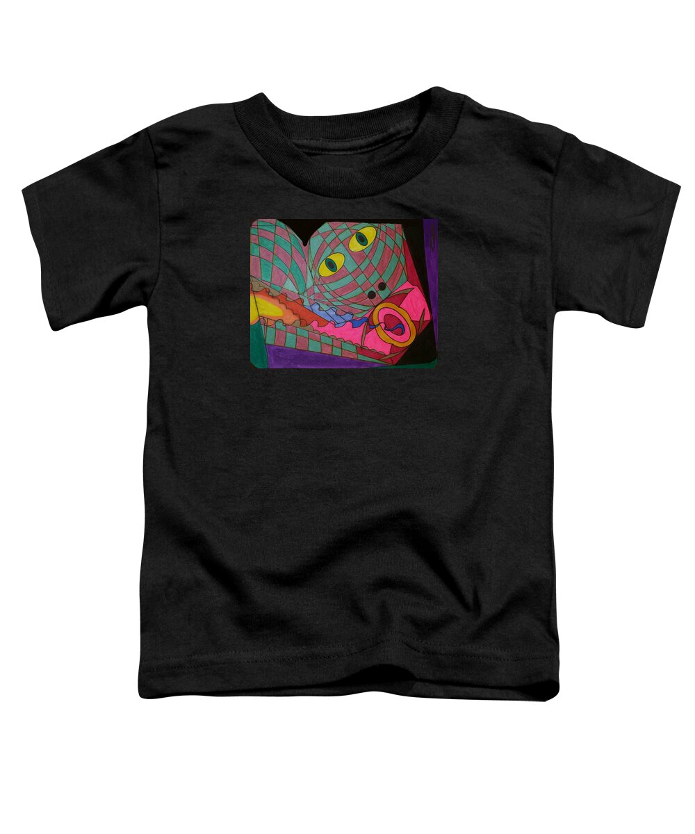 Geometric Art Toddler T-Shirt featuring the glass art Dream 92 by S S-ray