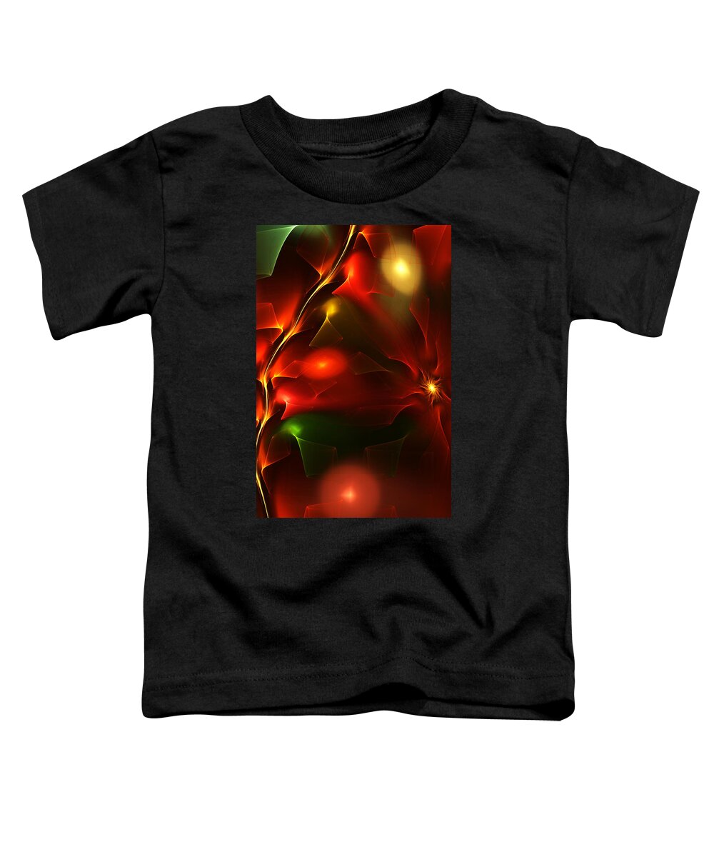 Digital Painting Toddler T-Shirt featuring the digital art Dreams of Christmas Past by David Lane