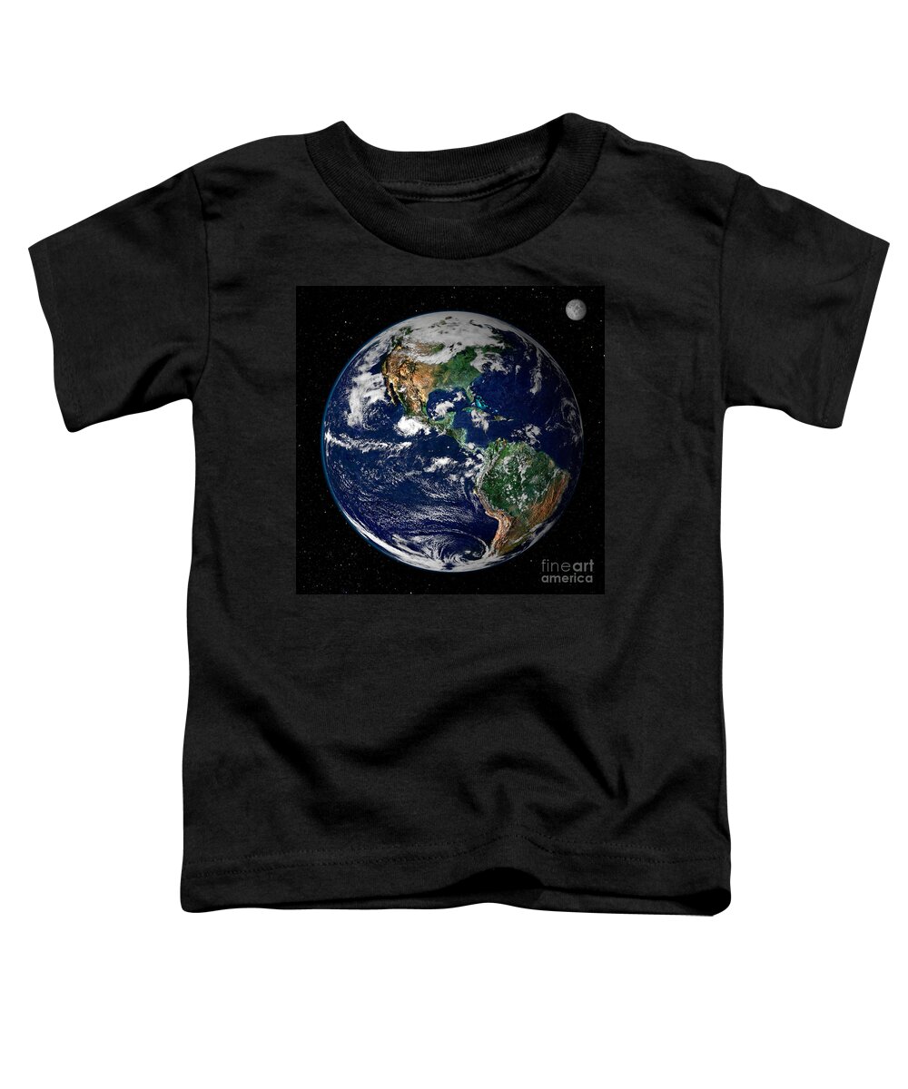 Americas Toddler T-Shirt featuring the photograph Earth From Space by NASA Goddard Space Flight Center