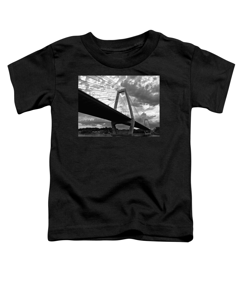 Lewis And Clark Bridge Toddler T-Shirt featuring the photograph East End Crossing 1 by Maxwell Krem