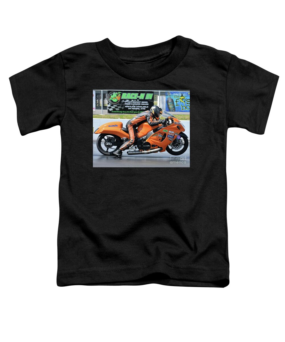 Motorcycle Toddler T-Shirt featuring the photograph Eddie Chapman 3 by Jack Norton