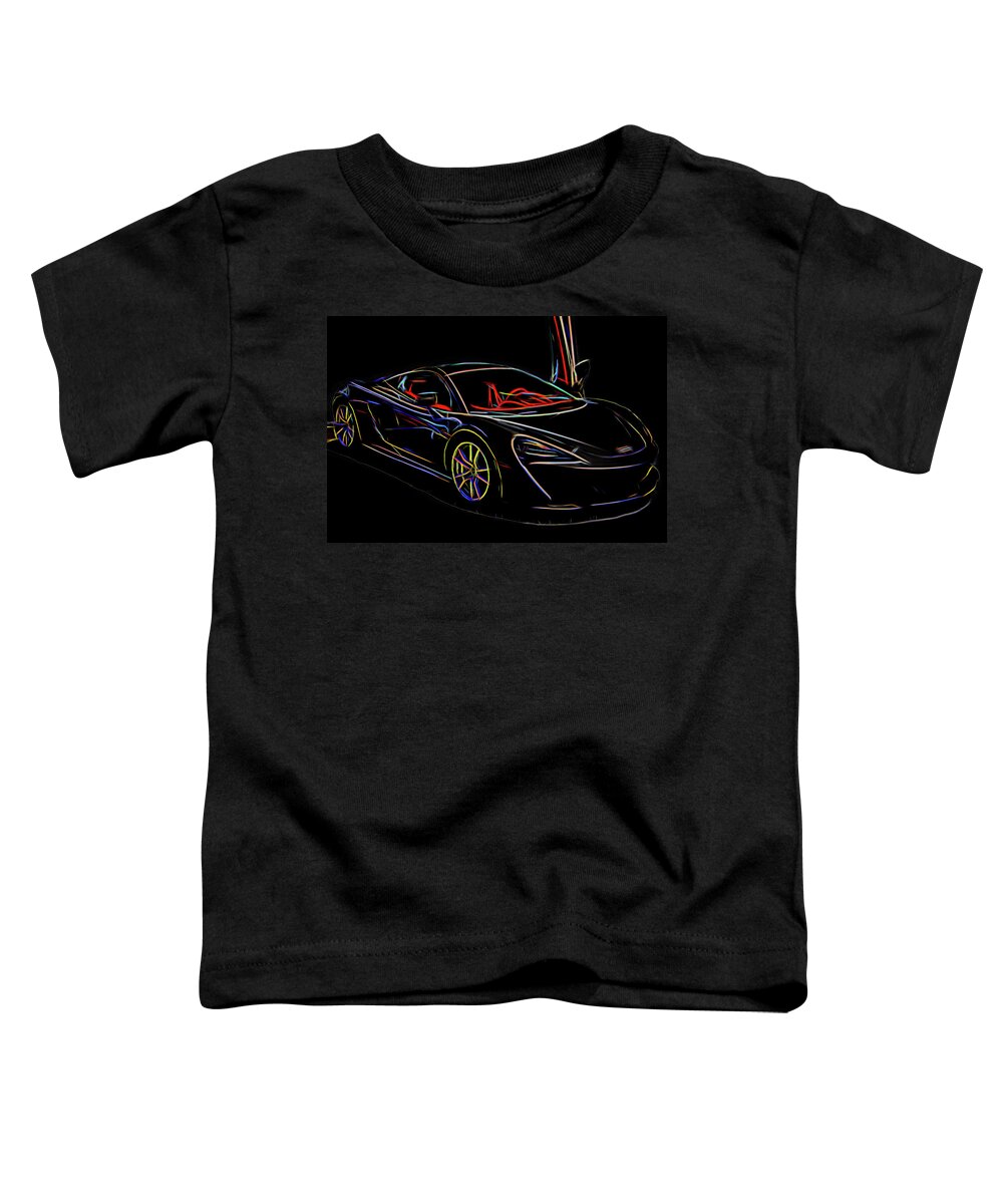 Car Toddler T-Shirt featuring the photograph Electric Supercar by Artful Imagery