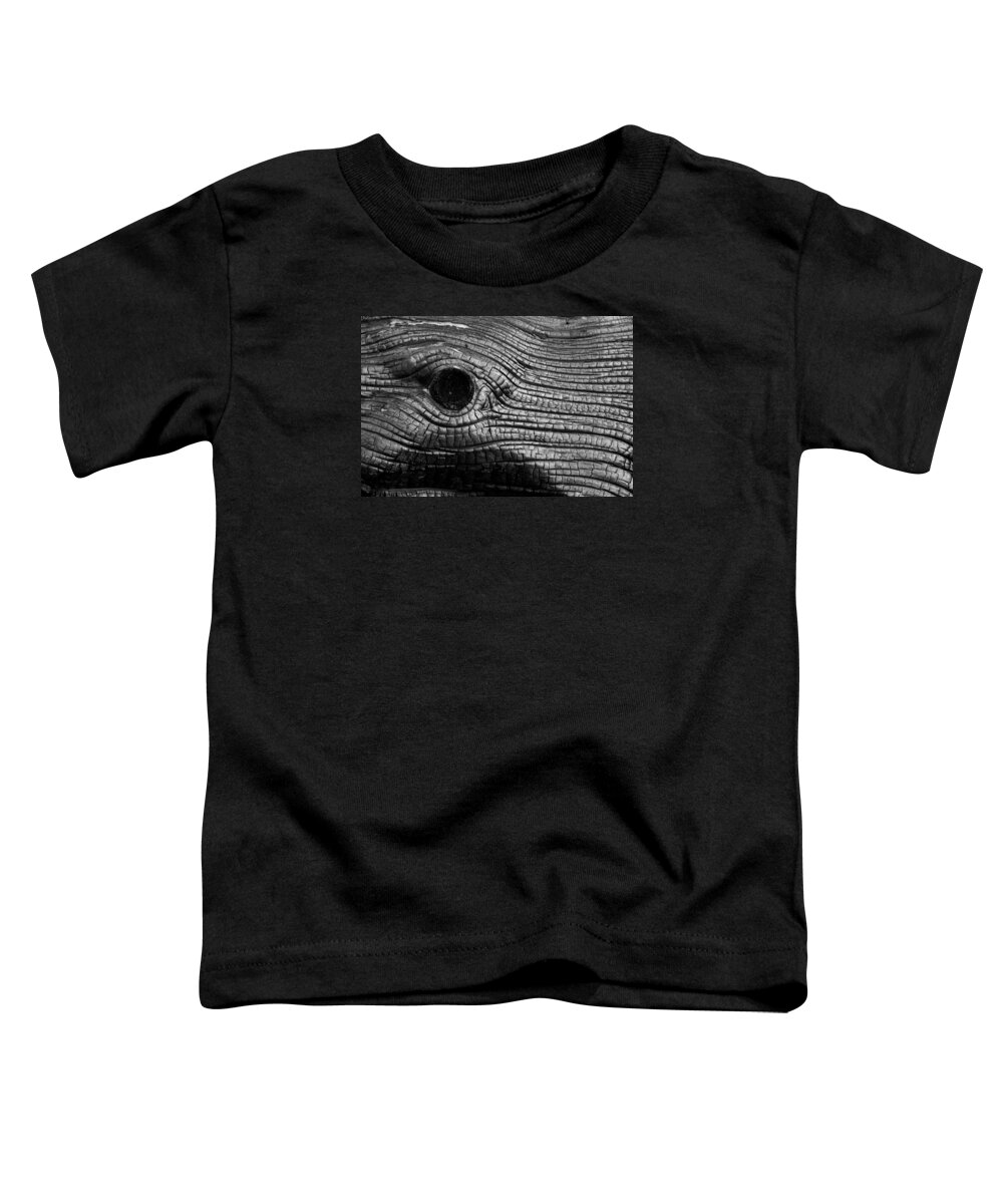 Wood Toddler T-Shirt featuring the photograph Elephant's Eye by Stephen Holst