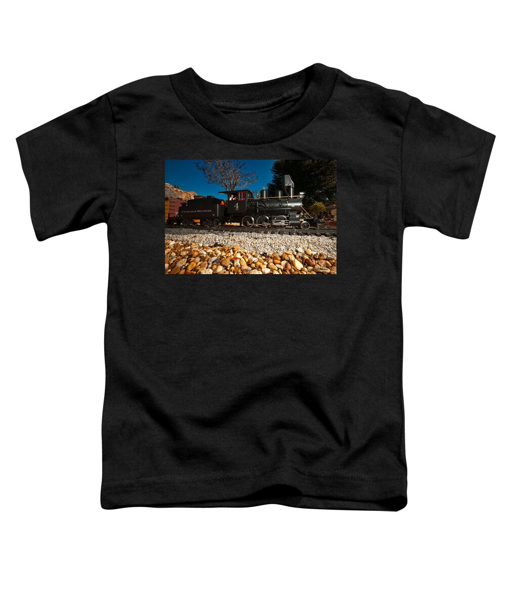 Train Toddler T-Shirt featuring the photograph Engine No. 4 by Christopher Holmes