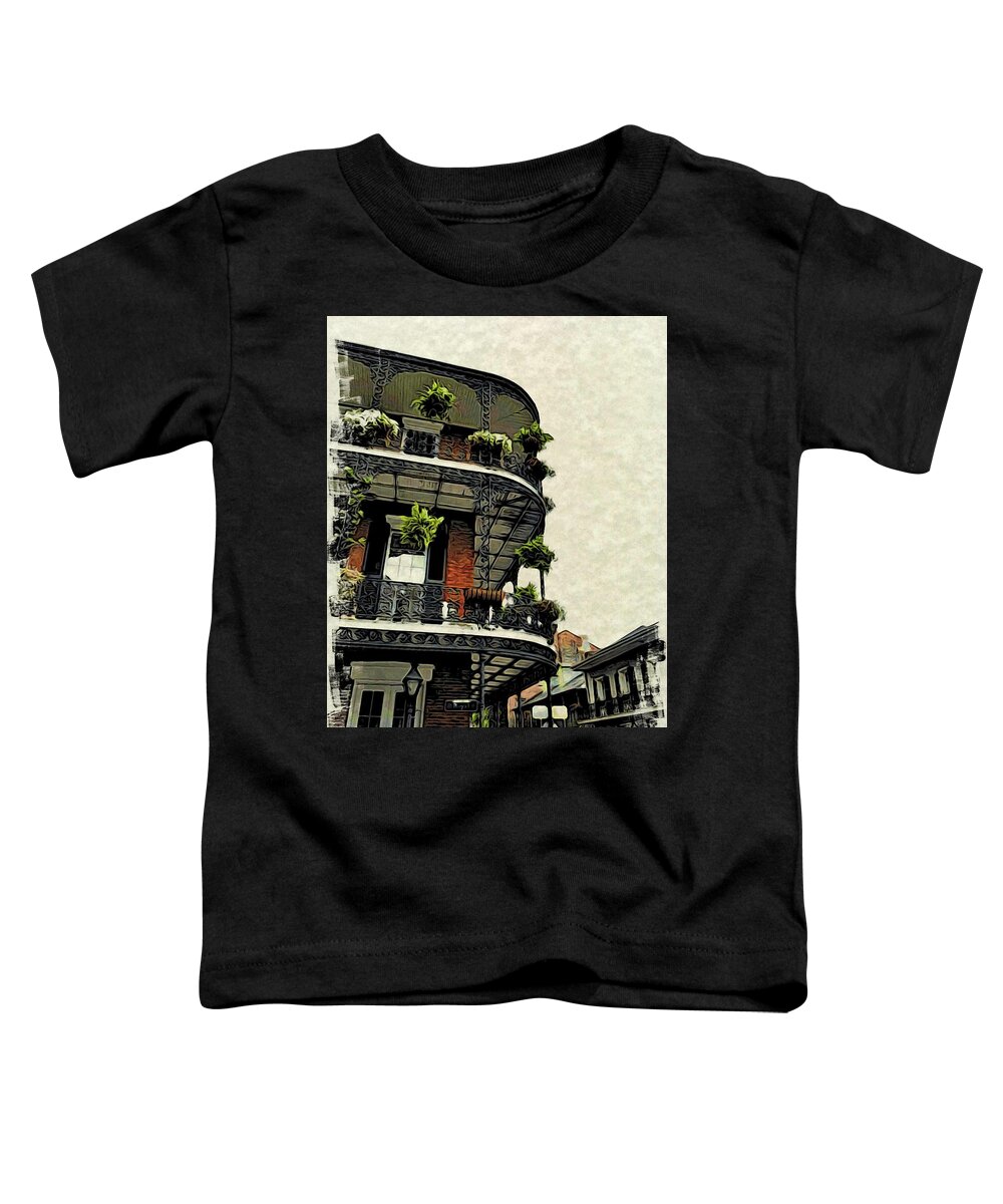 Nola Toddler T-Shirt featuring the photograph Essence of New Orleans by Mark J Dunn
