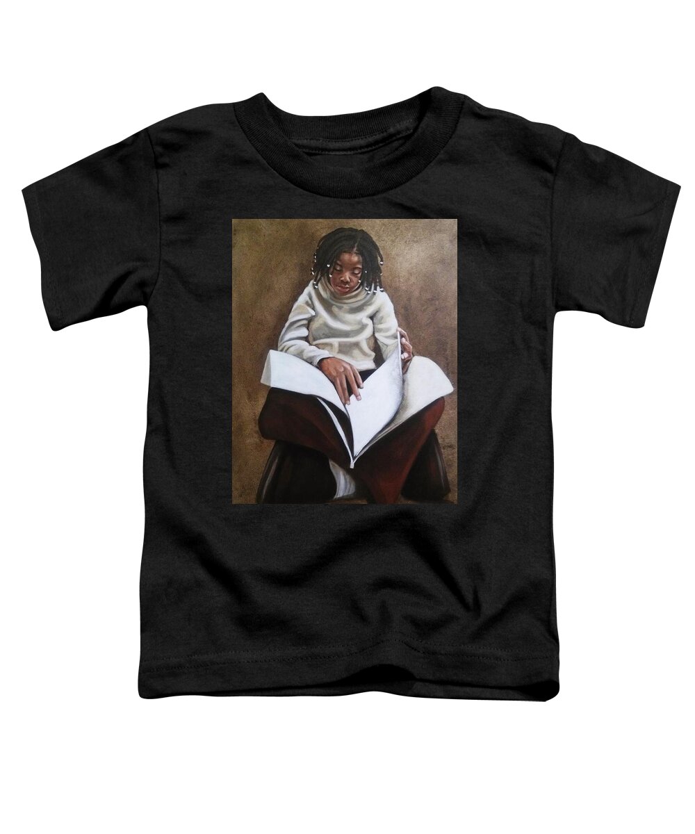 Girl Toddler T-Shirt featuring the painting Essential for potential II by Jerome White