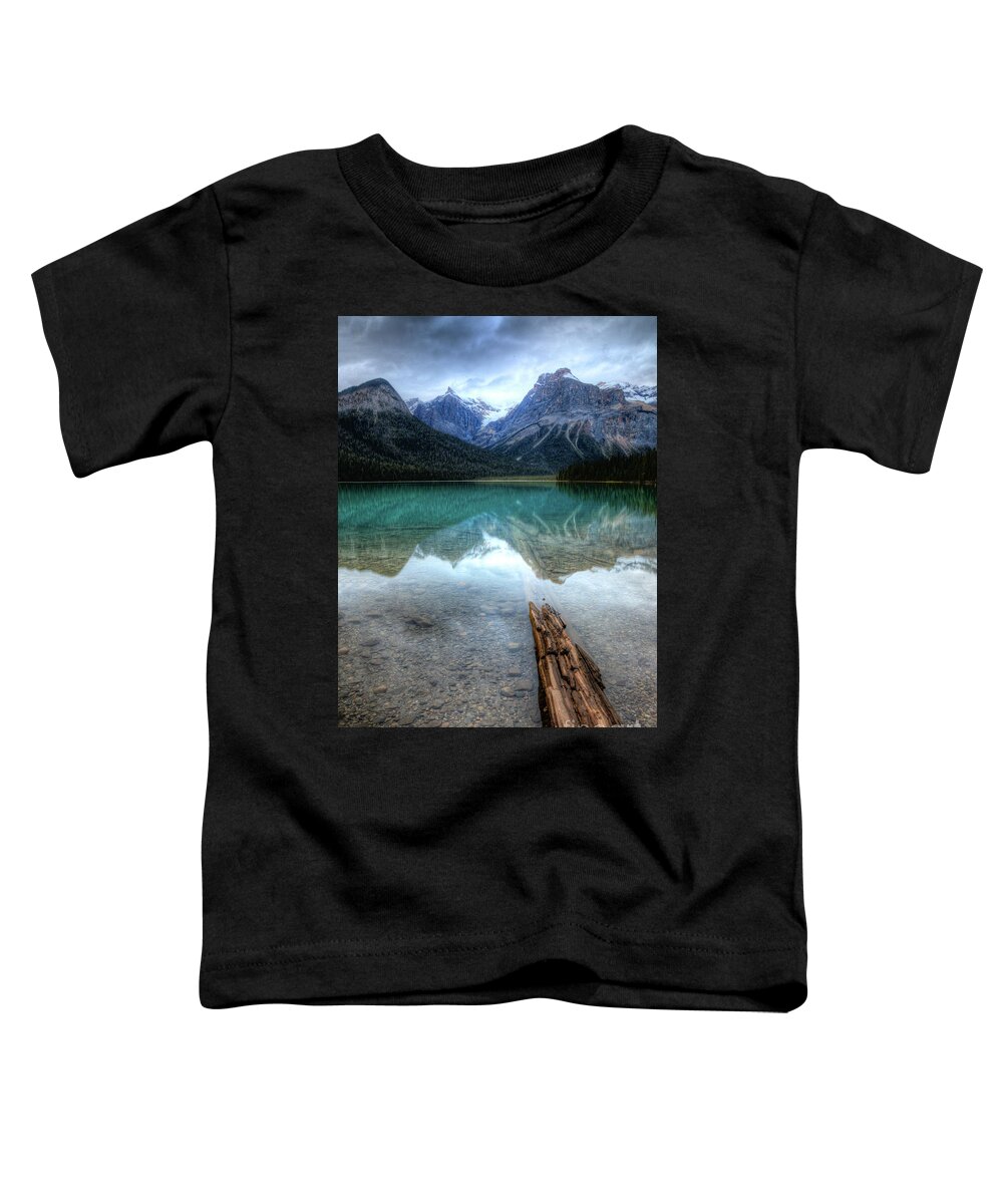 Autumn Toddler T-Shirt featuring the photograph Eternal Reflections Emerald Lake Yoho National Park British Columbia Canada by Wayne Moran
