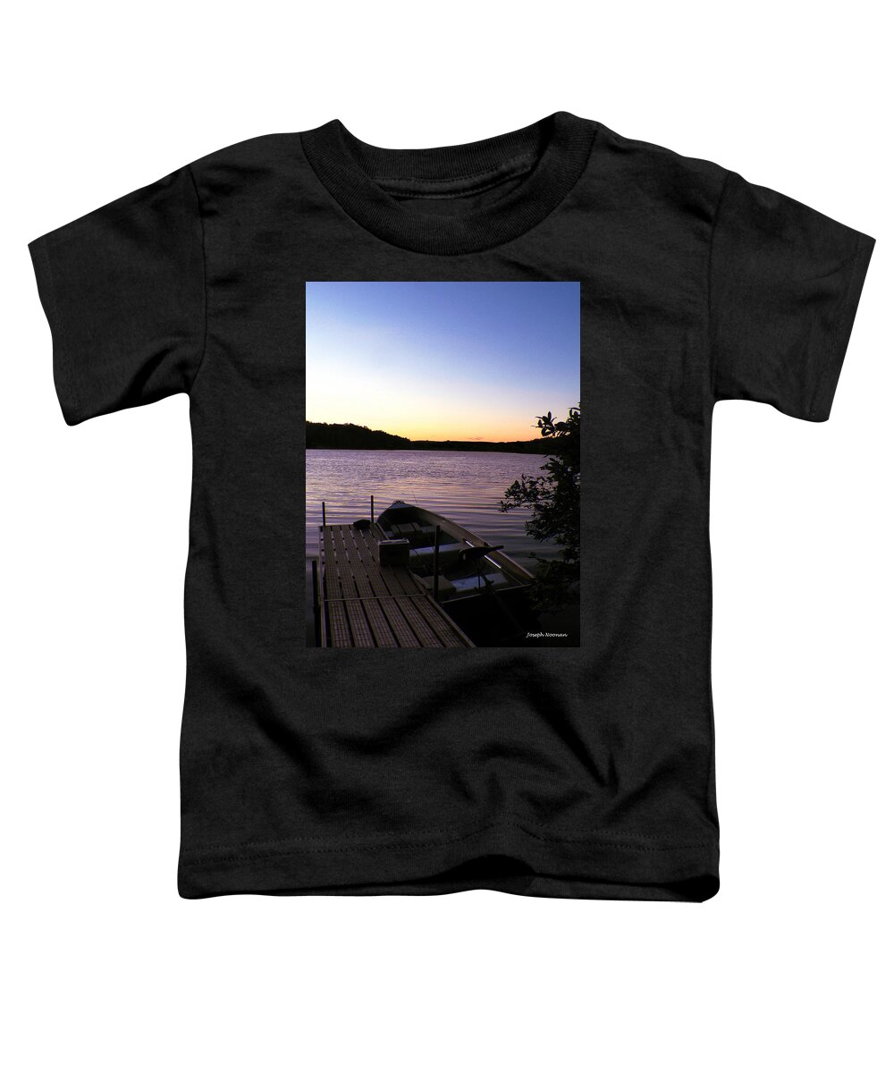 Blue Toddler T-Shirt featuring the photograph Evening Catch by Joseph Noonan