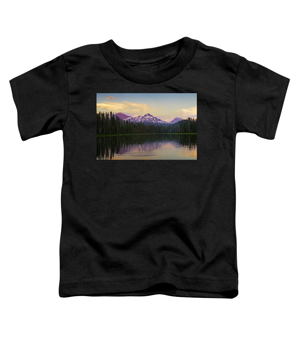 Amazing Toddler T-Shirt featuring the photograph Evening Light over Scott Lake by Greg Vaughn - Printscapes