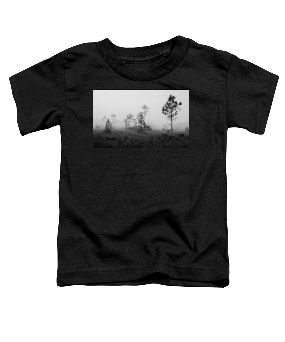 Everglades Toddler T-Shirt featuring the photograph Everglades5106BW by Rudy Umans
