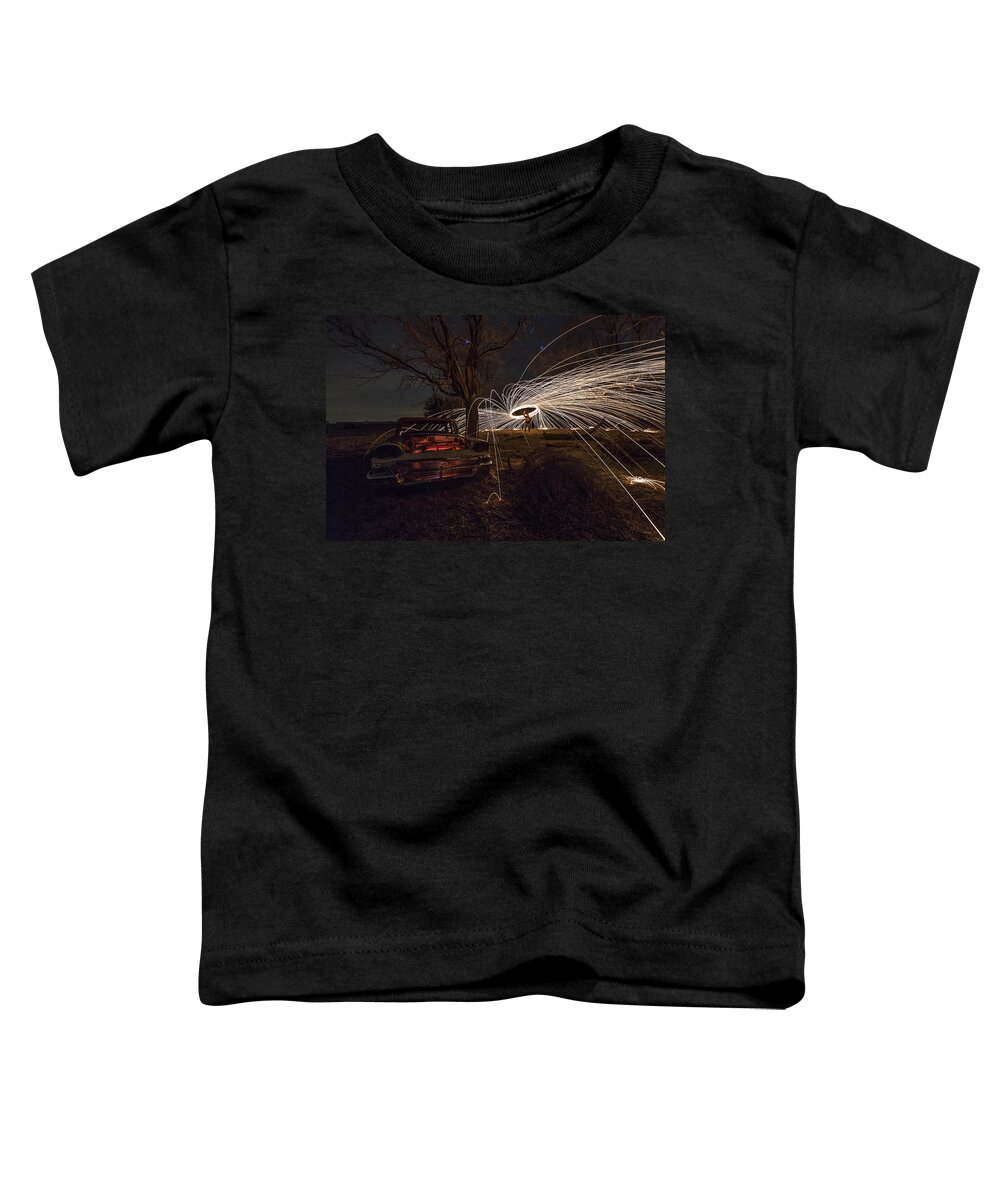 Steel Wool Toddler T-Shirt featuring the photograph Evil Dead Steel Wool version by Aaron J Groen