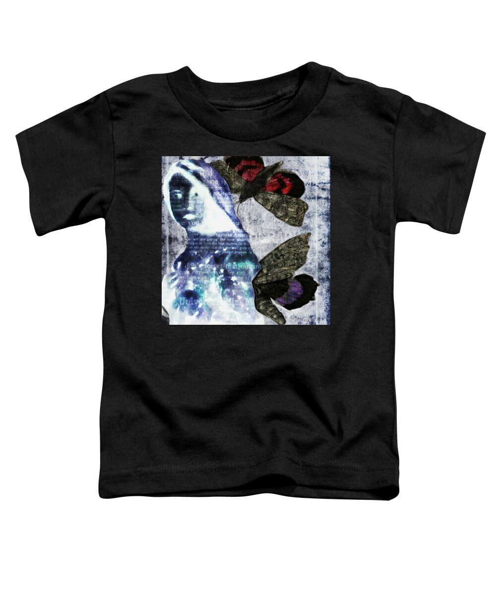 Woman Toddler T-Shirt featuring the digital art Fall To Earth by Delight Worthyn