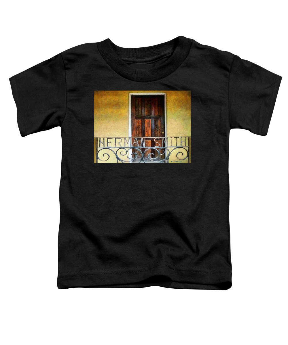 Fence Toddler T-Shirt featuring the painting Family Names by RC DeWinter