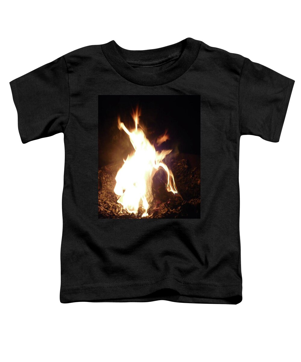 Fire Toddler T-Shirt featuring the photograph Fire Creature by 'REA' Gallery