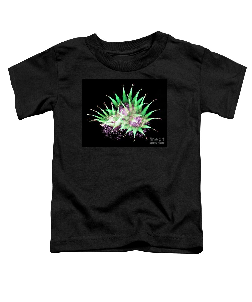 Abstract Toddler T-Shirt featuring the photograph Harlequin Fireworks by Martin Konopacki