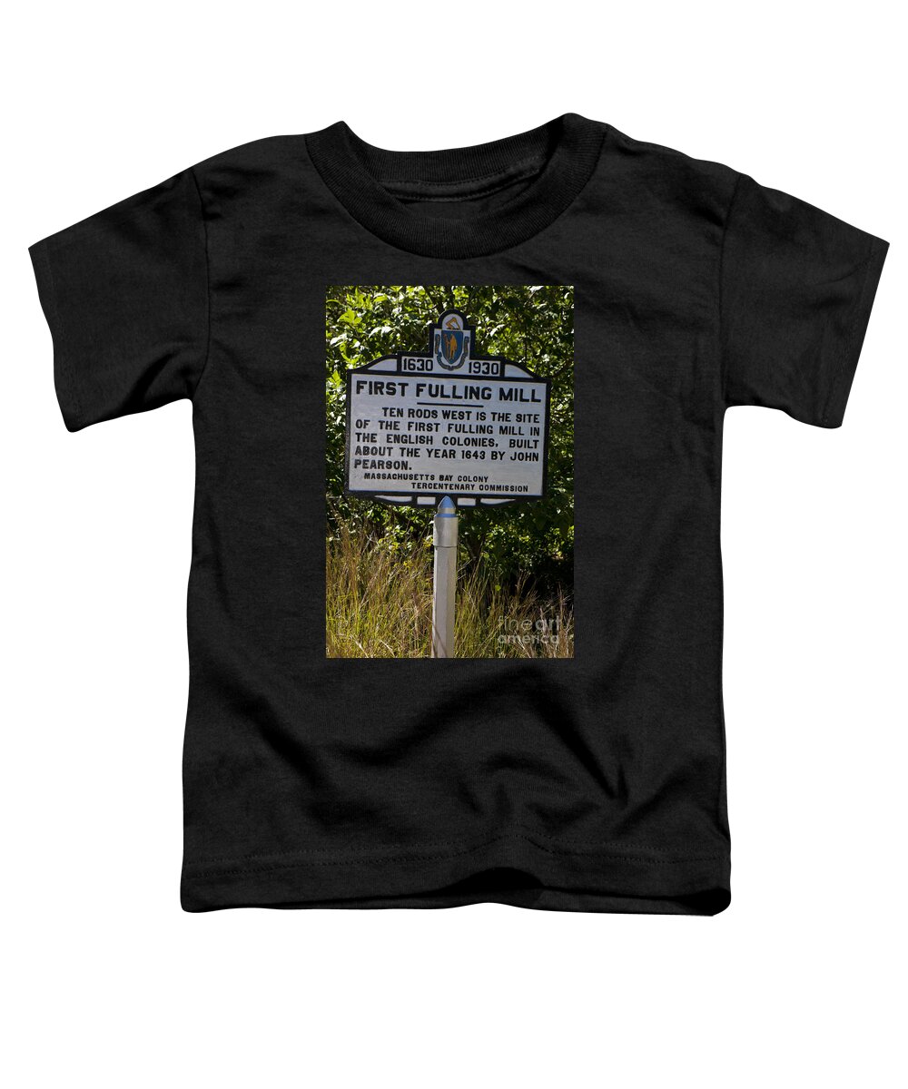 Fulling Mill Toddler T-Shirt featuring the photograph First Fulling Mill by Jason O Watson