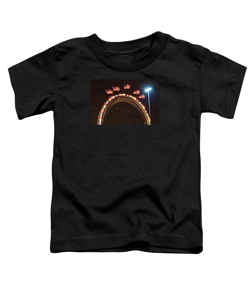 Carnival Images Toddler T-Shirt featuring the photograph Five Flags by James BO Insogna