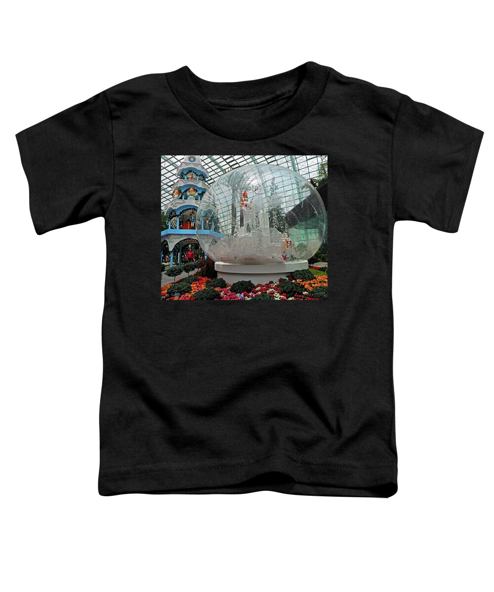 The Dooms Toddler T-Shirt featuring the photograph Flower Dome 20 by Ron Kandt