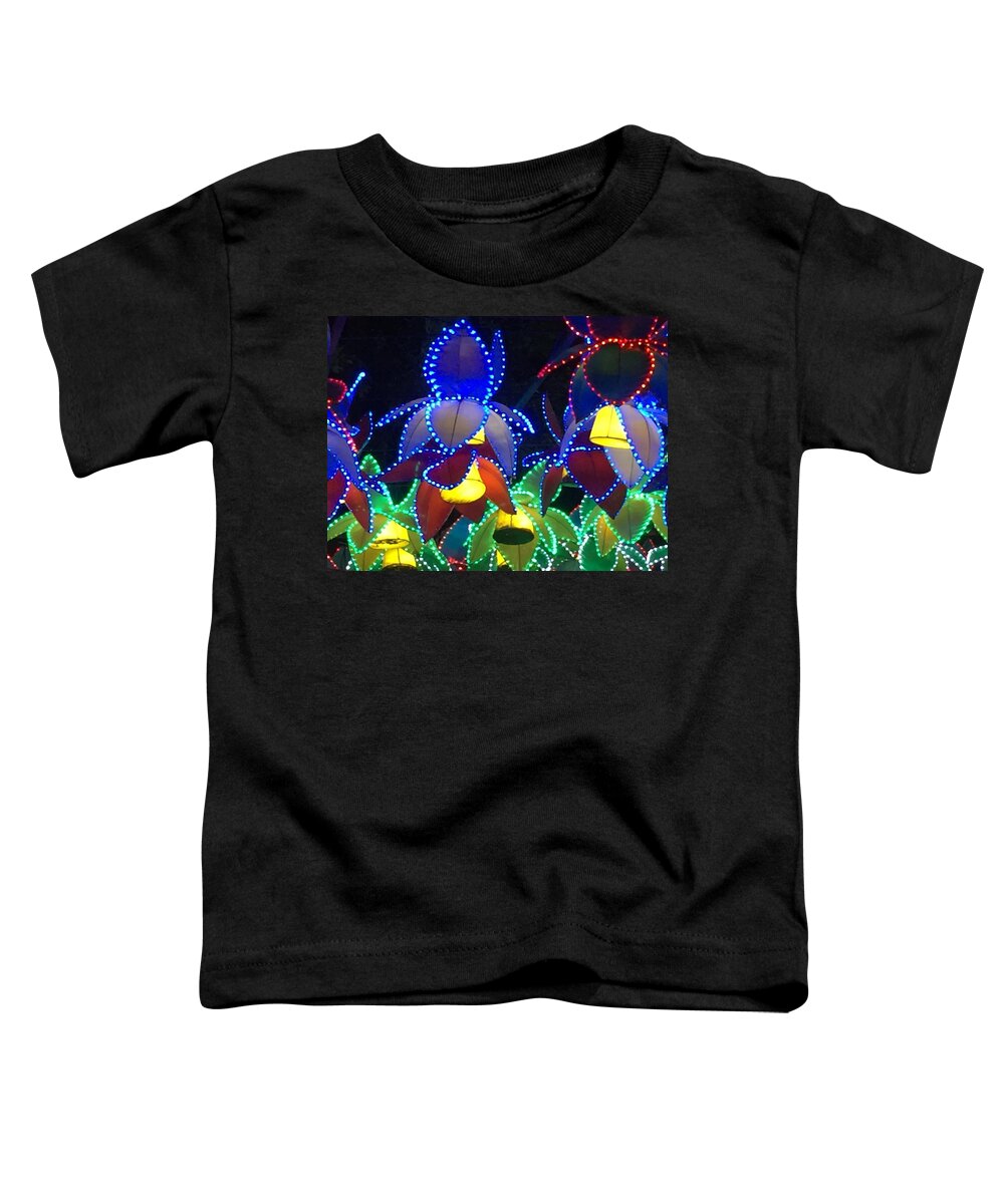 Abstract Toddler T-Shirt featuring the photograph Lily Flowers In The Sky by Alida M Haslett