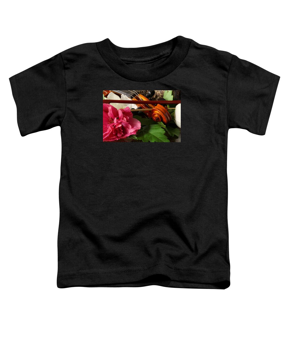 Violin Toddler T-Shirt featuring the photograph Flower Song by Robert Och