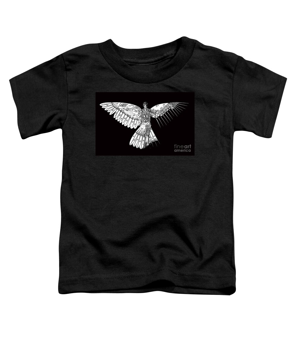 Flying Machine Toddler T-Shirt featuring the digital art Flying Machine by FineArtRoyal Joshua Mimbs