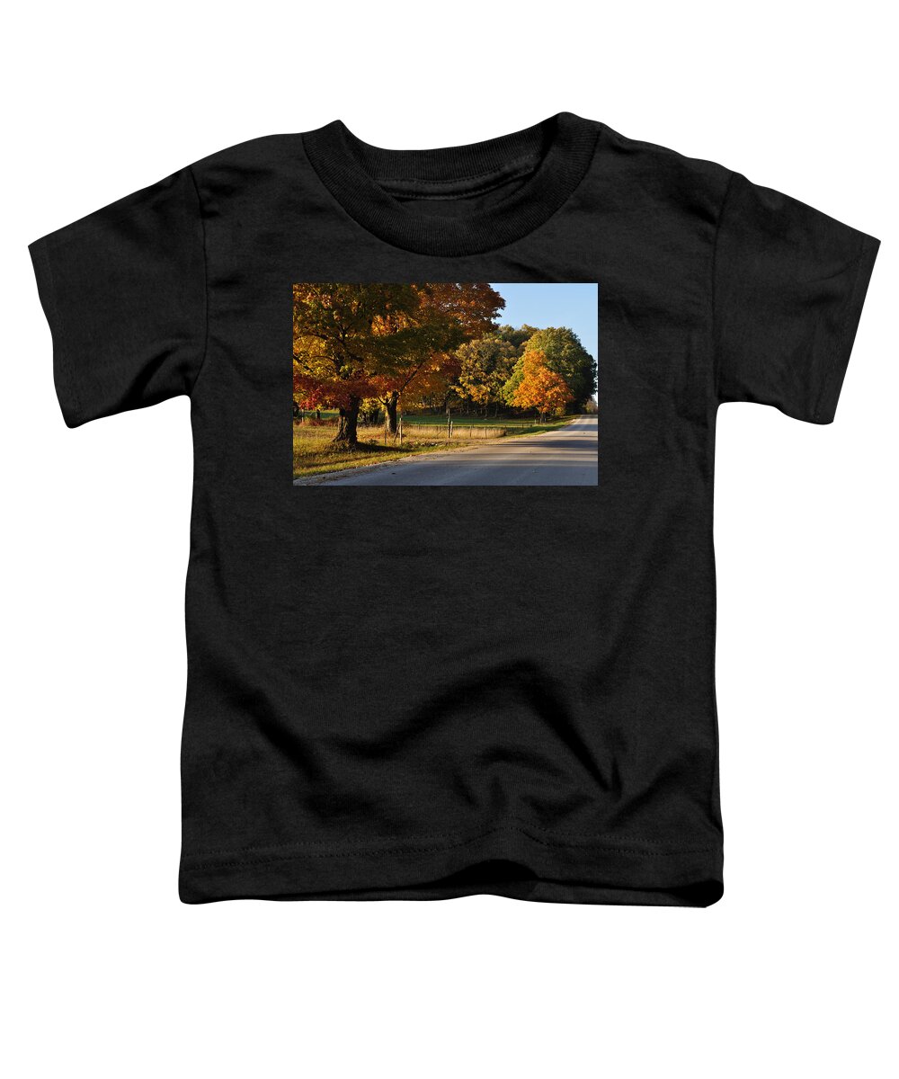 Fall Toddler T-Shirt featuring the photograph For Grazing by Tim Nyberg