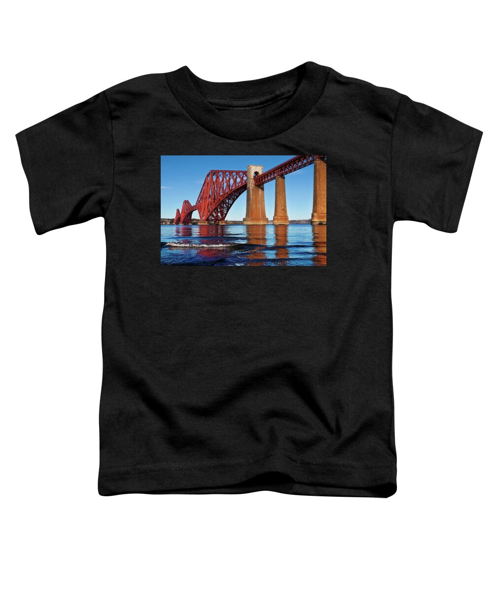 Forth Bridge Toddler T-Shirt featuring the photograph Forth Bridge by Micah Offman
